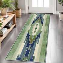 2x6 FT Kitchen Runner Rugs Non Skid Washable, Faux Wool Rug Runners for Hallways Bathroom Carpet Runner, Soft Indoor Modern Floor Rug for Entryway Laundry Room