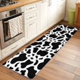 thumbnail image 1 of 2x6 Kitchen Runner Rug, Black and White Non-Skid Rubber Backing Large Rectangle Rugs - Living Room Bedroom Home Office, Farmhouse Cow Black White Indoor Floor Mat Carpets Washable Rug, 1 of 9