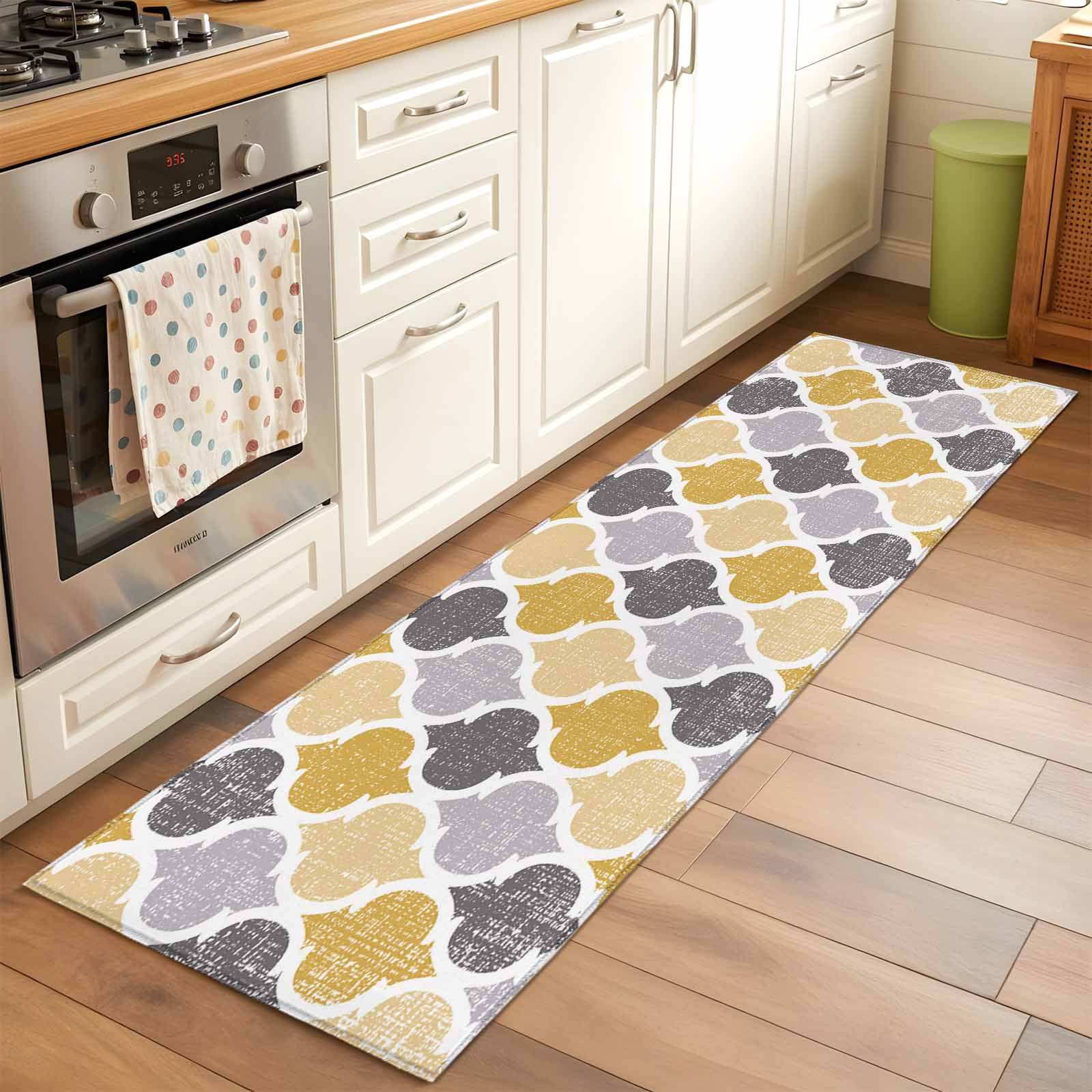 2x6 Kitchen Runner Rug, Moroccan Non-Skid Rubber Backing Large ...