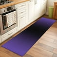 thumbnail image 1 of 2x6 Kitchen Runner Rug, Purple Black Ombre Non-Skid Rubber Backing Large Rectangle Rugs - Living Room Bedroom Home Office, Gradient Contemporary Abstract Art Indoor Floor Mat Carpets Washable Rug, 1 of 9