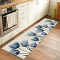 thumbnail image 1 of 2x6 Kitchen Runner Rug, Spring Floral Non-Skid Rubber Backing Large Rectangle Rugs - Living Room Bedroom Home Office, Blue Tulip Summer Botanical Rustic Indoor Floor Mat Carpets Washable Rug, 1 of 9