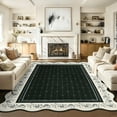 thumbnail image 1 of 2x6 Runner Rug Scalloped Kitchen Runner Rug Non Slip Washable Entryway Runners Modern Bordered Foldable Thin Accent Carpet Low Pile Soft Nursery Rugs, 1 of 13
