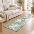 2x6 Runner Rug, Summer Palm Trees Low Pile Washable Rugs for Hallway ...