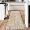 thumbnail image 1 of 2x6 Runner Rug Washable Kitchen Runner Rug Modern Solid Rug Abstract Runner Mat for Hallway Bedroom Living Room, Camel, 1 of 7