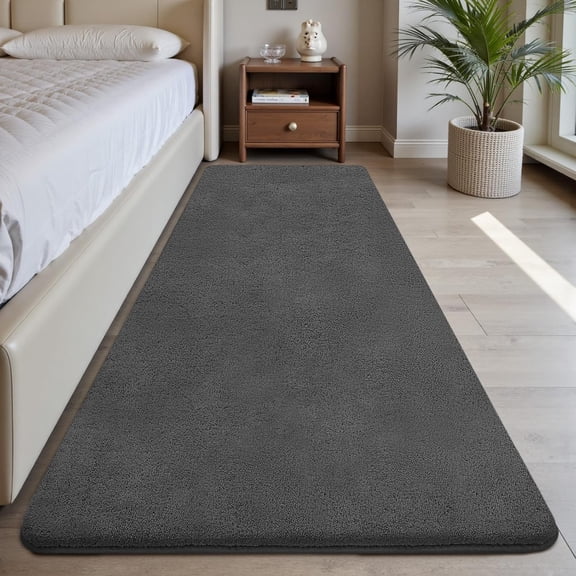 2x6 Soft Runner Rugs for Hallways, Bedside Rugs for Bedroom Living Room Area Throw Rug Runner Carpets Non Slip Memory Foam Area Rug for Kids Rooms, Dorm, Home Decor Aesthetic