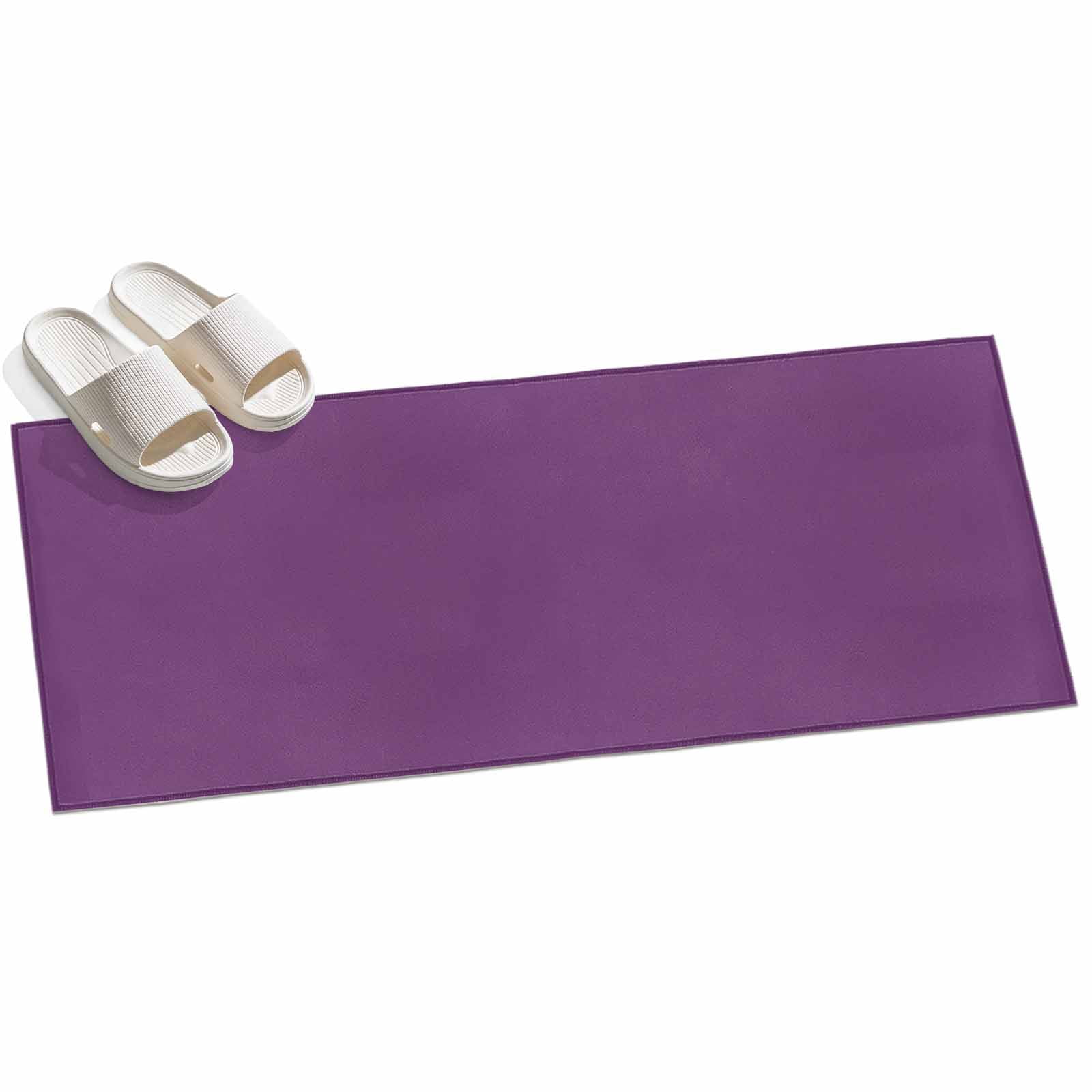 2x6 Washable Area Rugs,Purple Theme Simple Background Non-Slip Ultra ...