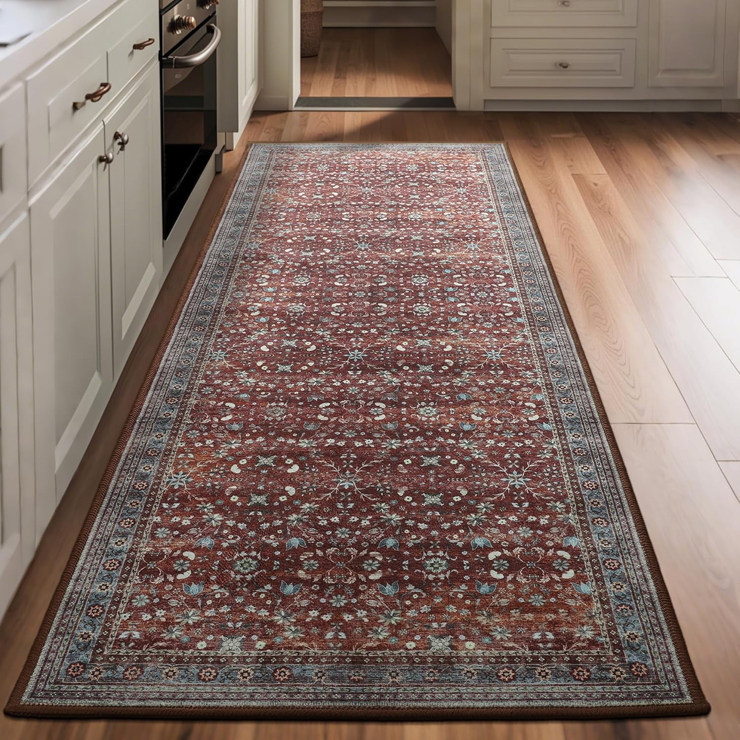 2x6 Washable Kitchen Runner Rug for Hallways, Non Slip Laundry Runners ...