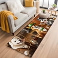 thumbnail image 1 of 2x6 Washable Runner Rug, Animal Playing Billiards Non-Slip Hallway Runner for Entryway Kitchen Bedroom, Abstract Dog Indoor Carpet Runner Floor Mat, 1 of 9