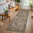 thumbnail image 1 of 2x6 Washable Vintage Runner Rug - Boho Non-Slip Kitchen Runner for Hallways, Laundry & Bedroom, Camel, 1 of 9