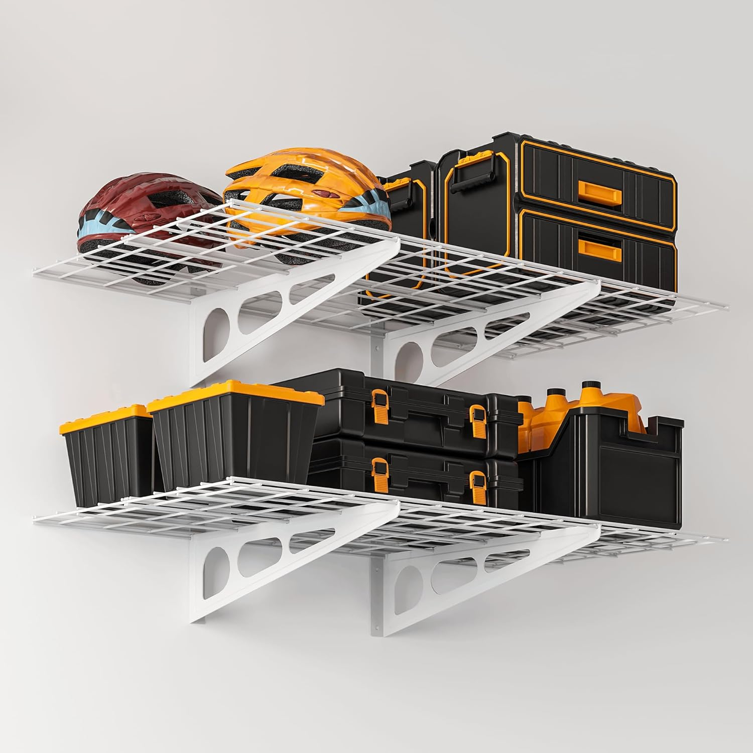 2x6 ft Garage Shelving 2Pack WallMounted Shelves for Garage Kitchen