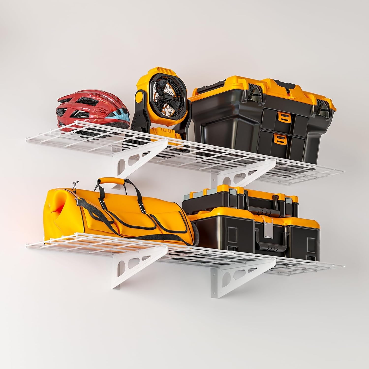2x6 ft Garage Shelving 2Pack WallMounted Shelves for Garage Kitchen