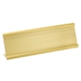 thumbnail image 1 of 2x7inch Aluminum Name Plate Holder, L Type for Desk Sign Holder Gold Tone, 1 of 6