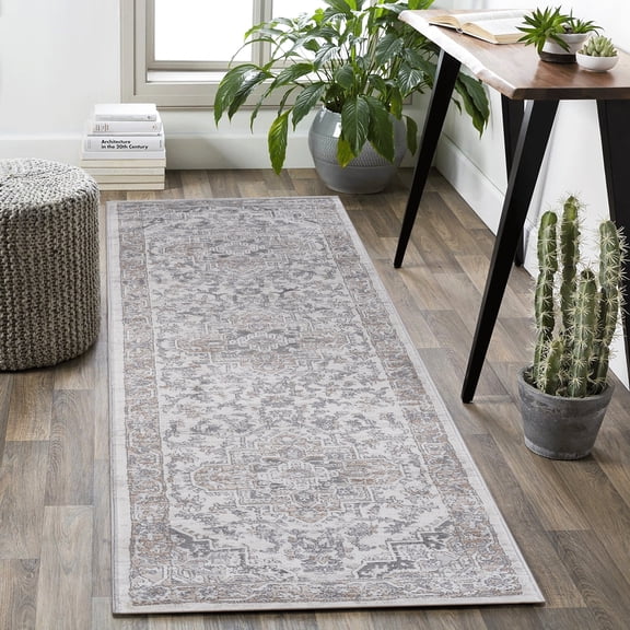 2x8 Loom & Area Rug, /beige/, Non-shedding, Stain-, Improves Bedroom Living Dining Setup Rug 2x8, Stain , Perfect For Theme