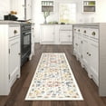 thumbnail image 1 of Chelsea Transitional Oriental 2'3'' x 7'3'' Cream and Gold Polypropylene Indoor Runner Rug, 2' x 7', 1 of 7