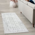 thumbnail image 1 of 2x8 Modern Gray Runner Rugs for Hallway | Indoor Entry, Entryway, Walkway or Kitchen Rug 2'3'' x 7'3'', 1 of 8
