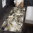 thumbnail image 1 of 2x8 Modern Yellow Runner Rugs for Hallway | Indoor Entry, Entryway, Walkway or Kitchen Rug 2'3'' x 7'3'', 1 of 7