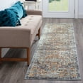 thumbnail image 1 of 2x8 Traditional Blue Runner Rugs for Hallway | Indoor Entry, Entryway, Walkway or Kitchen Rug 2'3'' x 7'10'', 1 of 8