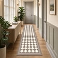 thumbnail image 1 of 2x8 Trellis Runner Rug,Hallway Runner Rug with Rubber Backing, Checkered Kitchen Non Skid Carpet Runners Washable Indoor Mat for Kitchen Entryway Bathroom Hallway, 1 of 7