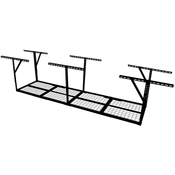 2x8FT Overhead Garage Rack Heavy Duty 450lbs Adjustable Storage System