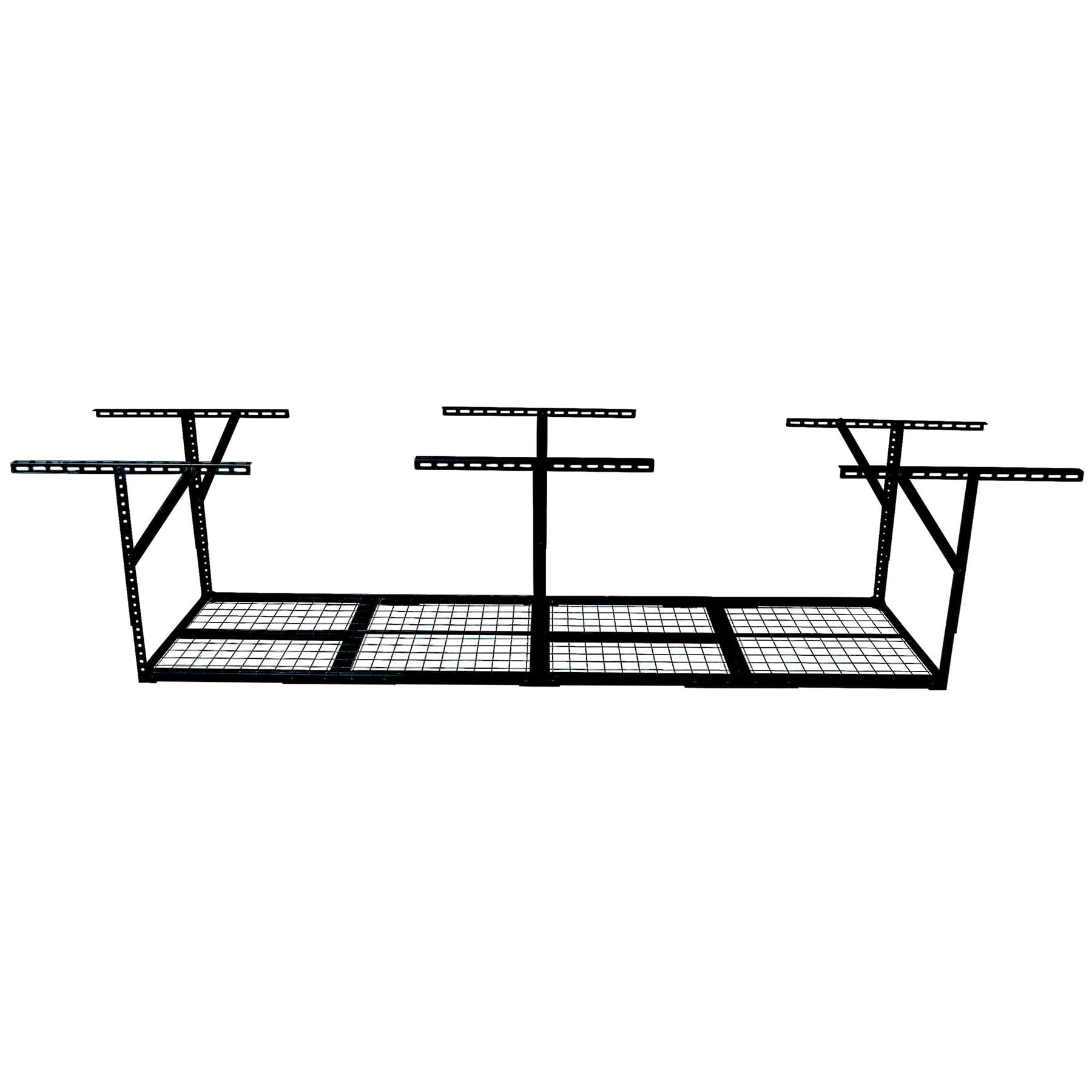 Adjustable Ceiling Rack 2x8FT Overhead Garage Storage Rack, 450LBS Capacity Adjustable Ceiling ...
