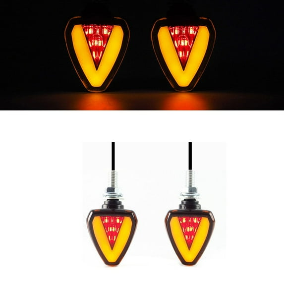 2xMotorcycle Turn Signal Light Indicator Corner Lamp Led Steering Moto Accessory