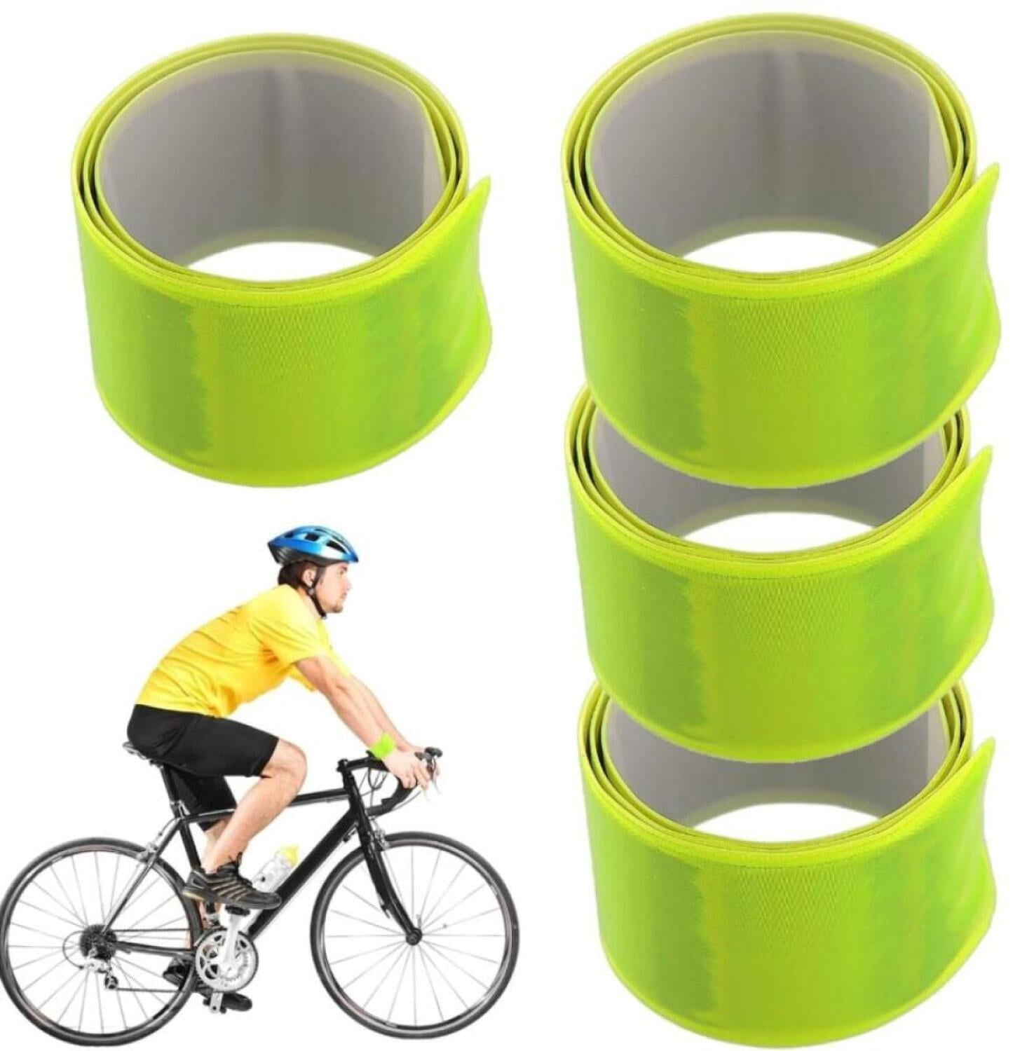 2xTrouser Clip Bicycle Elastic Reflective Tape Reflective Tapes ...