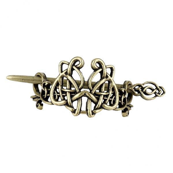 2xViking Celtic Knot Hair Clips Hairpins Metal Stick For Women Antique Bronze