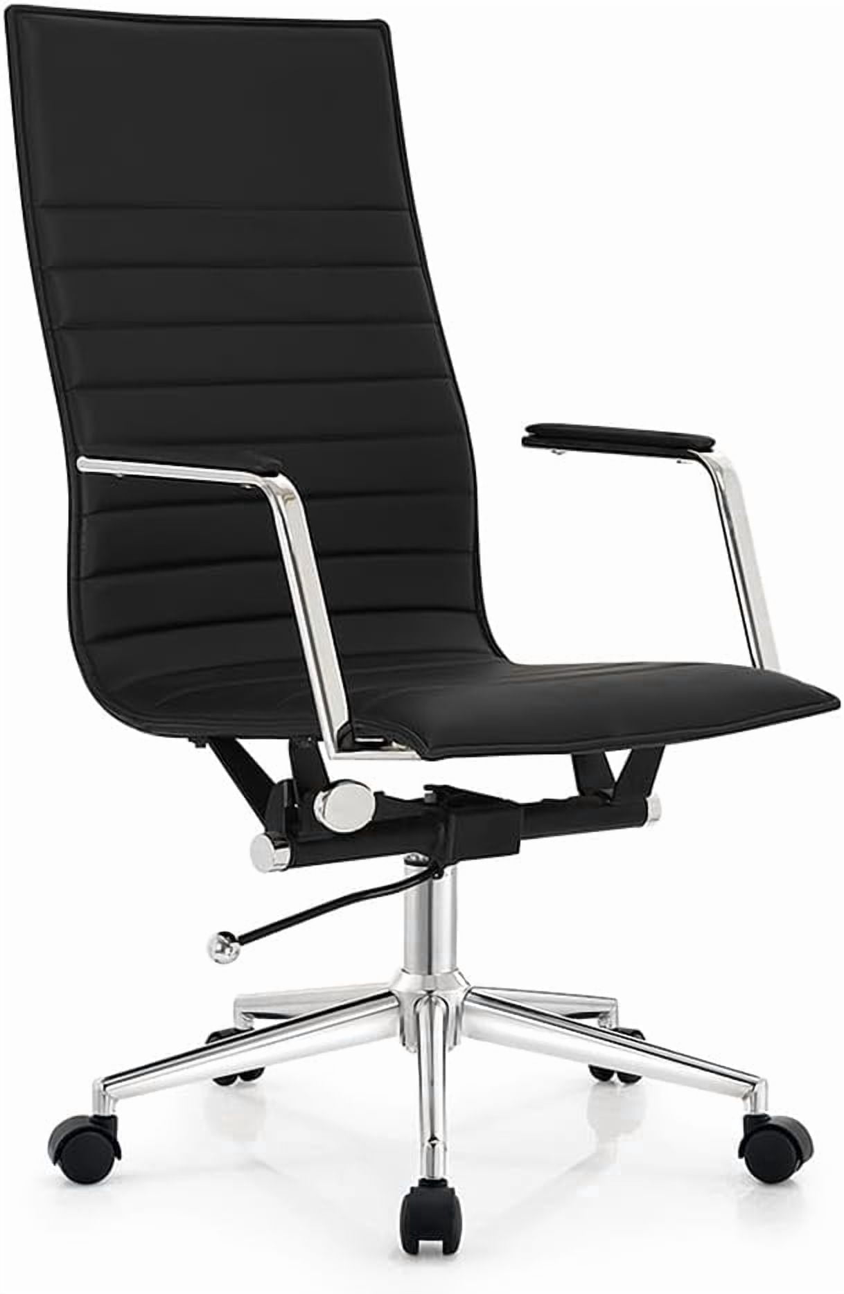 2xhome Ergonomic Executive Office Chair with High Back Arm Rest Tilt Adjustable Height With Wheels Swivel Home Office Task Chair, Black, Set of 1, 1 piece