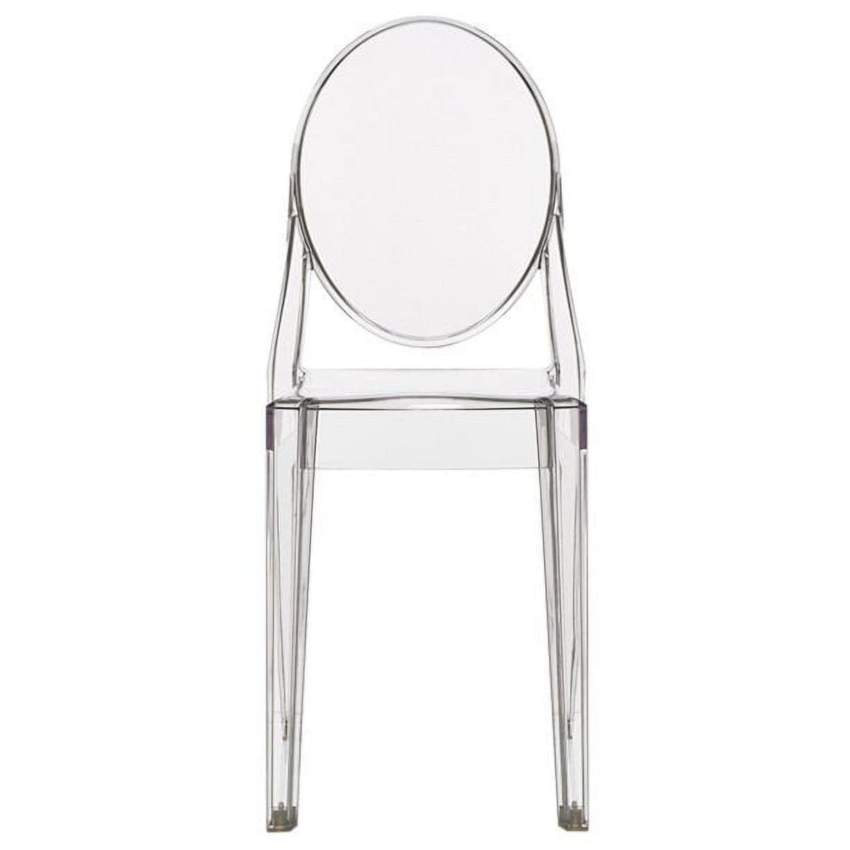 2xhome Modern Contemorary Dining Ghost Side Chair Transparent Stackable ...