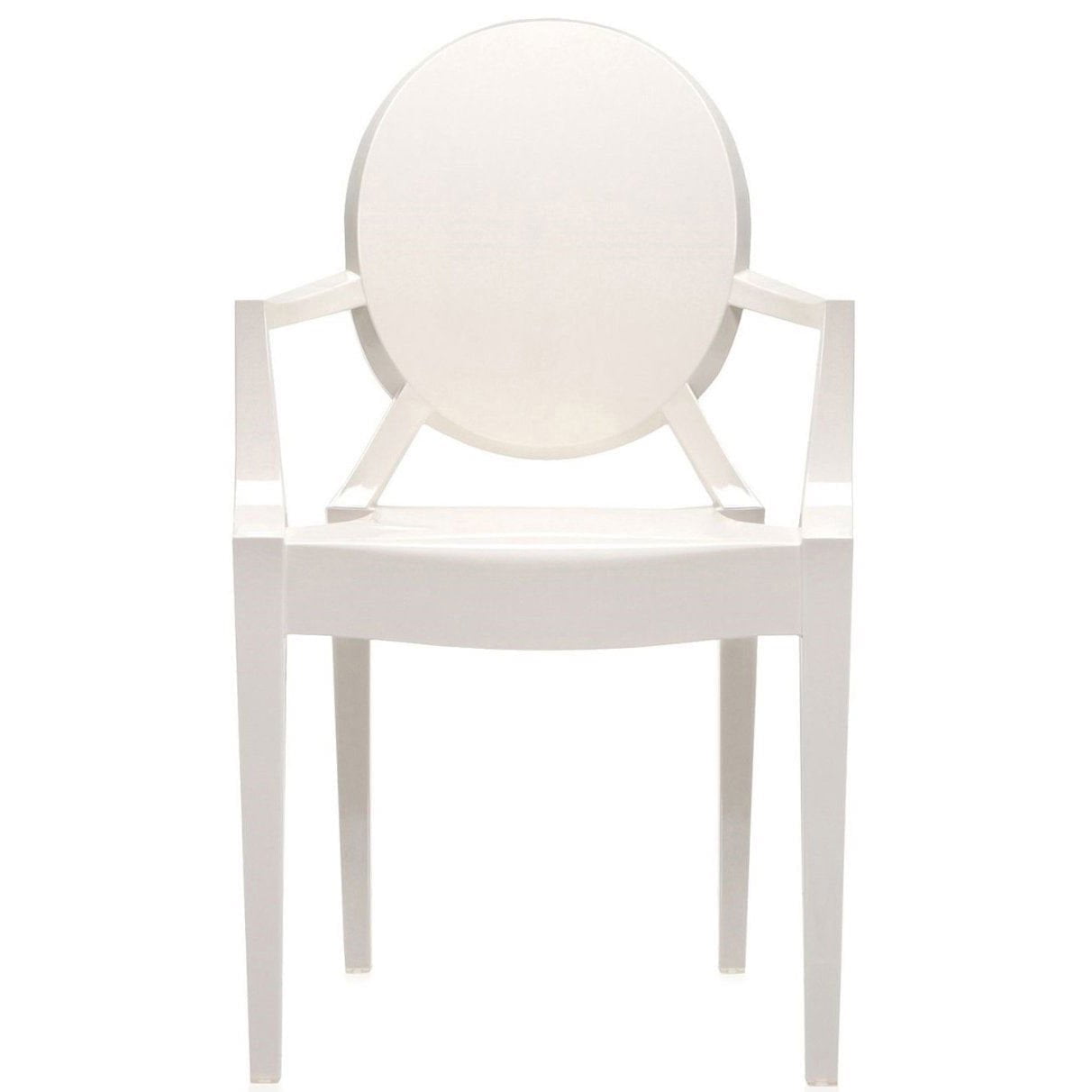 2xhome Modern Plastic Dining Chair with Arms Stackable Acrylic Vanity ...