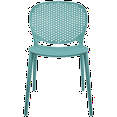 thumbnail image 1 of 2xhome Modern Pool Patio Chair, Contemporary Plastic Armless Dining Accent Side Chair for Indoor or Outdoor Use, Teal, Set of 1, 1 piece, 1 of 7
