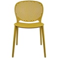 thumbnail image 1 of 2xhome Modern Pool Patio Chair, Contemporary Plastic Armless Dining Accent Side Chair for Indoor or Outdoor Use, Yellow, Set of 1, 1 piece, 1 of 11