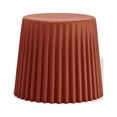 thumbnail image 1 of 2xhome Modern Stackable Stool Chair | Versatile Plastic Molded Coffee Table Ottoman | Weather Resistant for Indoor Outdoor Use, Orange, Set of 1, 1 piece, 1 of 9