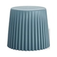 thumbnail image 1 of 2xhome Modern Stackable Stool Chair | Versatile Plastic Molded Coffee Table Ottoman | Weather Resistant for Indoor Outdoor Use, Teal, Set of 1, 1 piece, 1 of 8