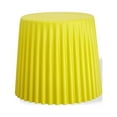 thumbnail image 1 of 2xhome Modern Stackable Stool Chair | Versatile Plastic Molded Coffee Table Ottoman | Weather Resistant for Indoor Outdoor Use, Yellow, Set of 1, 1 piece, 1 of 6