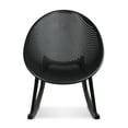 thumbnail image 1 of 2xhome Patio Rocking Chair | Oval Egg Shaped Lounge Rocker | All Weather Plastic | Modern Accent Side Chair for Indoor or Outdoor Use, Black, Set of 1, 1 piece, 1 of 10