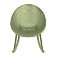thumbnail image 1 of 2xhome Mid-Century Modern Tropical Patio Rocking Chairs, Egg-Shaped Lounge Rockers, All-Weather Plastic Indoor Outdoor Accent Chairs with Breathable Perforated Design for Patio, Balcony, Sunroom, 1 of 9
