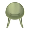 thumbnail image 1 of 2xhome Patio Rocking Chair | Oval Egg Shaped Lounge Rocker | All Weather Plastic | Modern Accent Side Chair for Indoor or Outdoor Use, Green, Set of 1, 1 piece, 1 of 9