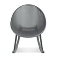 thumbnail image 1 of 2xhome Patio Rocking Chair | Oval Egg Shaped Lounge Rocker | All Weather Plastic | Modern Accent Side Chair for Indoor or Outdoor Use, Grey, Set of 1, 1 piece, 1 of 10