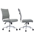 thumbnail image 1 of 2xhome Set of 2 PU Leather Mid Back Task Chair with Adjustable Height Lumbar Support, Multiple Colors, 1 of 10