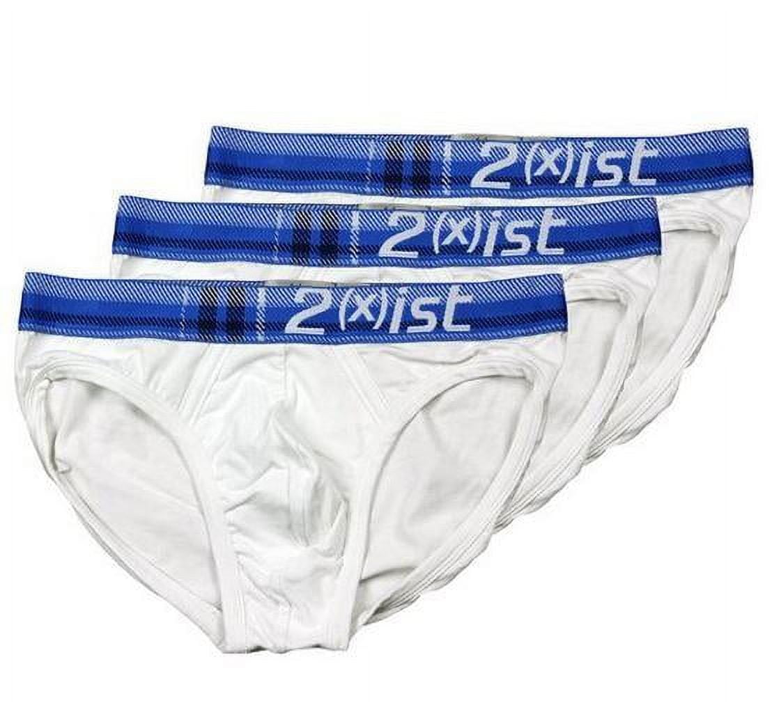 2xist Mens Tartan Briefs Underwear, 3-Pack, Color Options