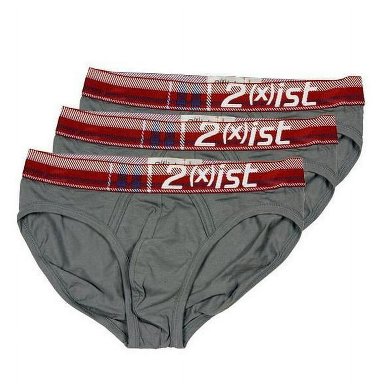 2xist Mens Tartan Briefs Underwear, 3-Pack, Color Options