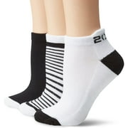 2xist Women's Ladies Fashion Athletic Socks 3 Pack, White/Black, 9-11