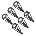 thumbnail image 1 of 3.0-4.0mm Stainless Steel Fishing Rod Tip Repair Kit, Pole Ring Guide Replacement for Fishing, Black 6 Pack, 1 of 6
