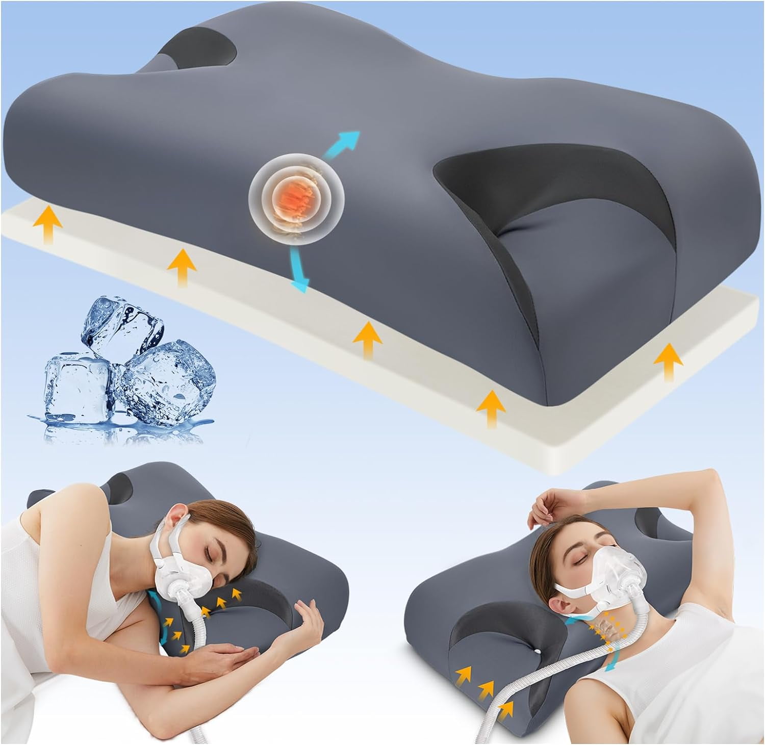 3.0 CPAP Pillow for Side Sleeper - Adjustable Height, Neck 3.0 CPAP Pillow for Side Sleeper - Adjustable Height, Neck