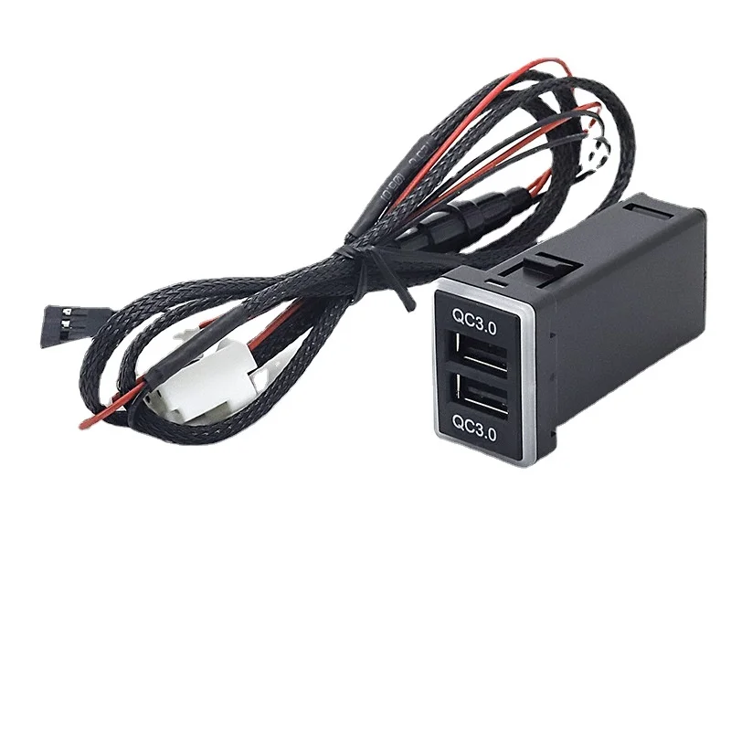 3.0 Car Charger Double Quick Charge USB Phone PDA DVR Adapter Plug ...