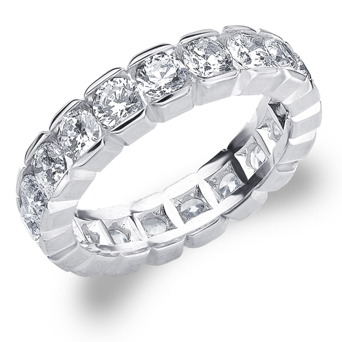 3.0 Carat Diamond Eternity Wedding Ring, 3 CT Diamond Eternity Anniversary Band