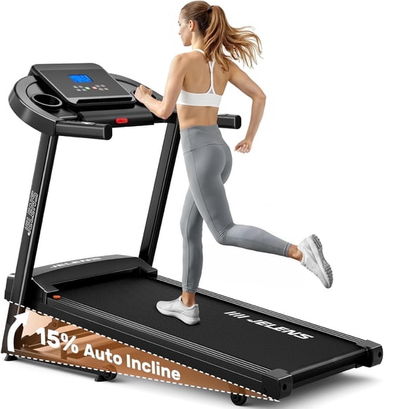 3.0 HP Folding Treadmill for Home with 0-15% Auto Incline,330-440lbs Capacity Portable Treadmill Compact Foldable Walking Pad Treadmills with 7.5 MPH Speed
