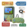thumbnail image 1 of 3.0-Inch HD Retro Game Console: A Portable Handheld Gaming System Supporting TV and Projector Connectivity—Featuring Built-in Classic Arcade Games, an Ideal Gift for Family Entertainment., 1 of 5