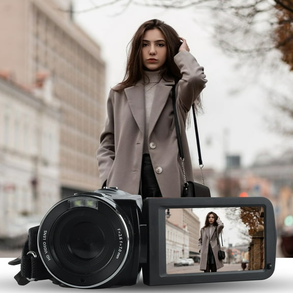 3.0-inch 4K Camera WiFi Camcorder 48MP Handheld DV 270 Degrees Rotating Touchscreen 18X Digital Zoom Intelligent Antishake With Remote Control